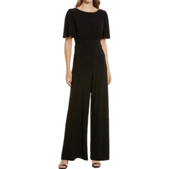 Julia Jordan Flutter Sleeve Jersey Jumpsuit - Picture 3 of 12